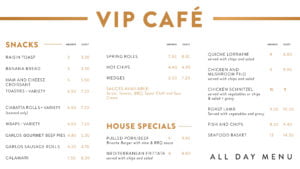 Vip Cafe House Specials